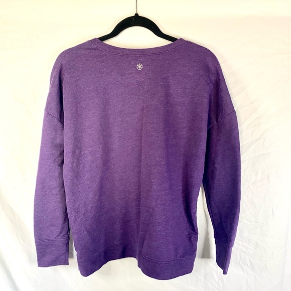 *3 for $12* Gaiam long sleeve crew neck purple sweatshirt - Picture 7 of 8